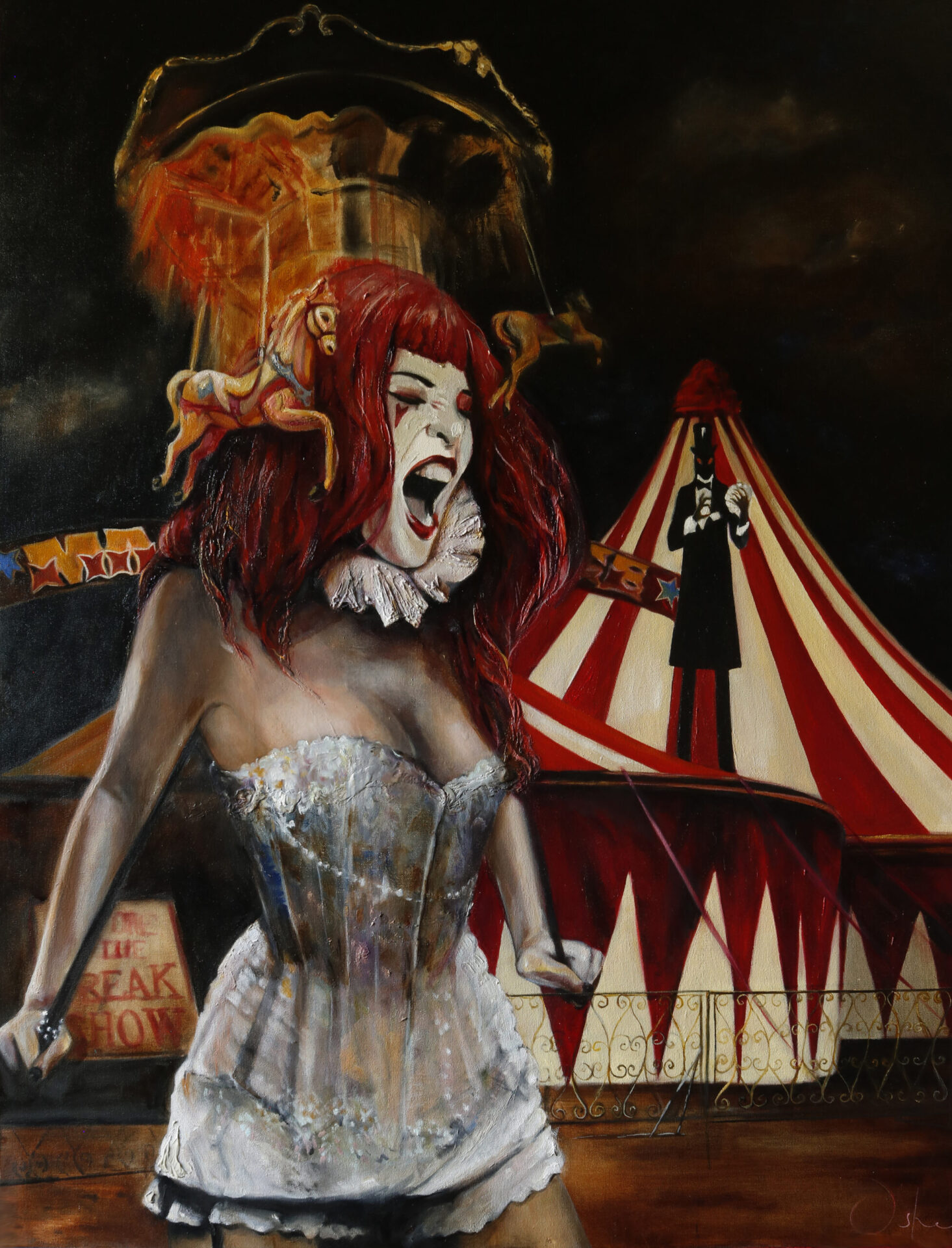"Freak Show" - Circus painting