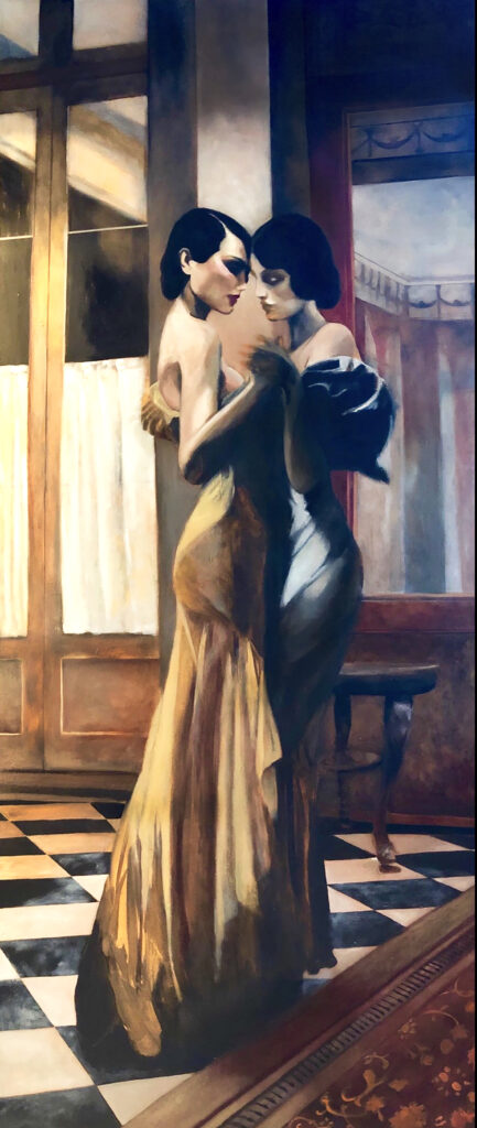 1920's painting girls