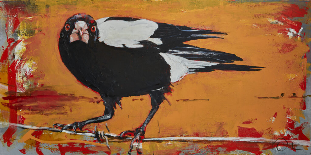 magpie painting Australian art
