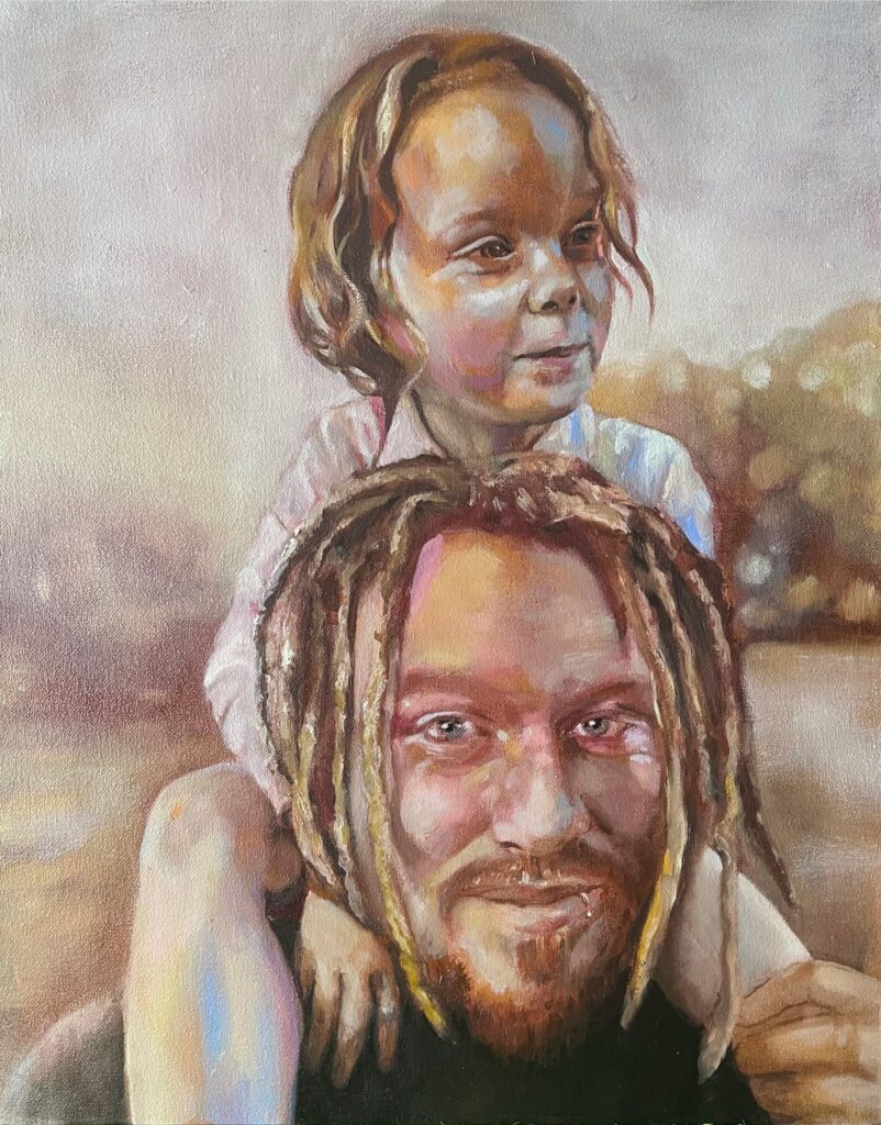 Family portrait commissions are so rewarding to paint.